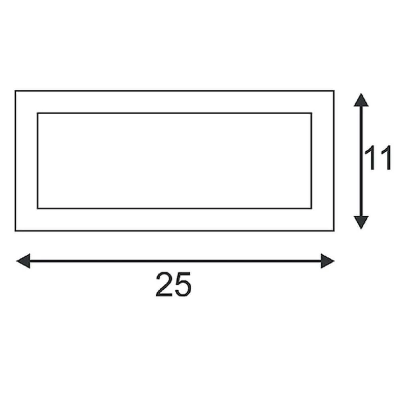 Box-L E27 Wandleuchte eckig weiß E27 max. 18W