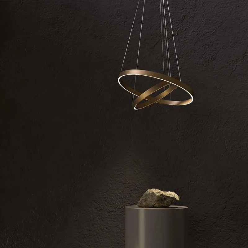 Rim LED Pendelleuchte Ø 80cm