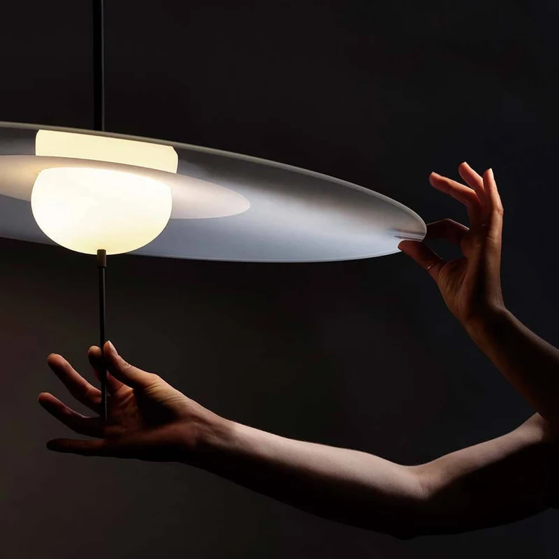 DCWéditions Mono LED Glas Hängeleuchte L