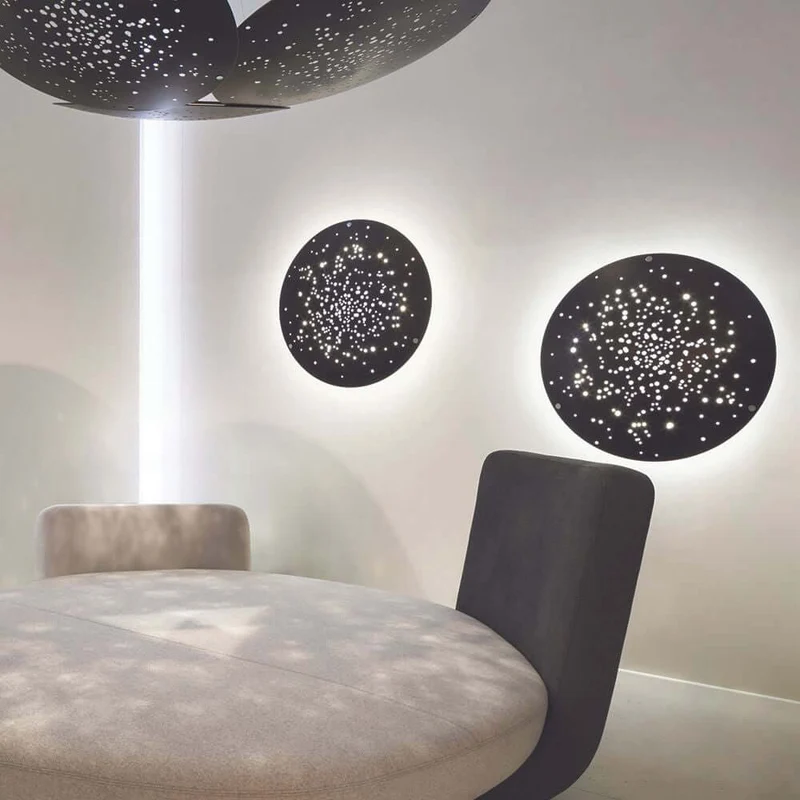 Fabbian Lens LED-Wandleuchte Ø 90cm
