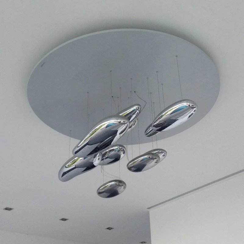 Artemide Mercury Sospensione Deckenleuchte Ø 110cm Chrom