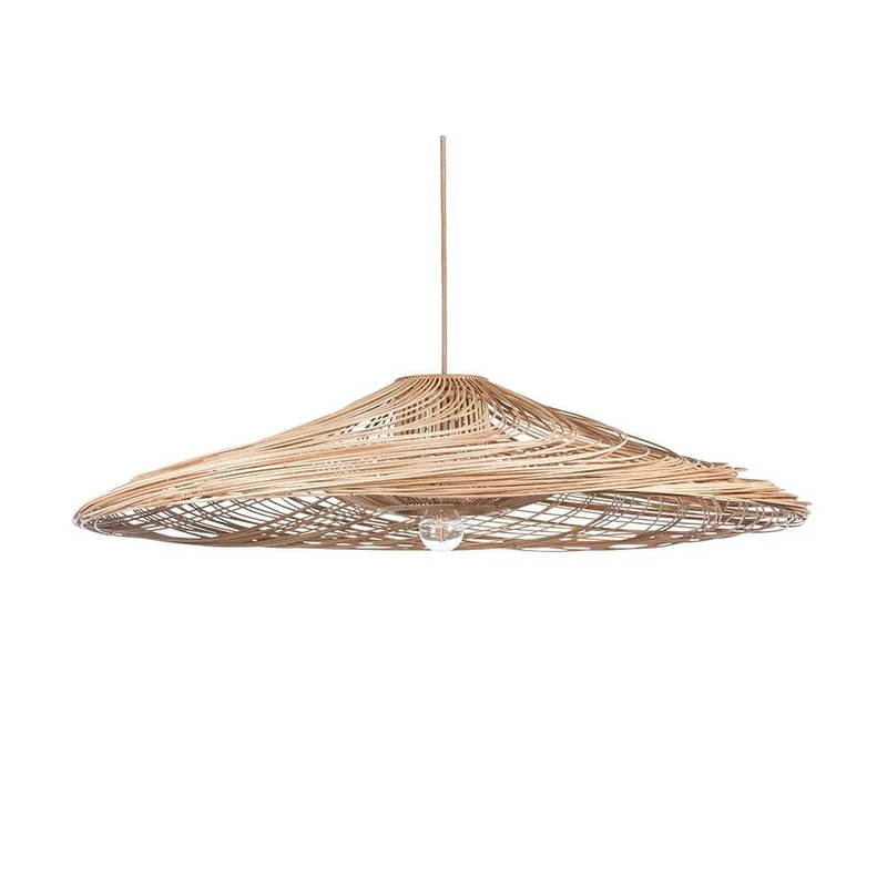 Forestier Rattan-Pendelleuchte Satelise