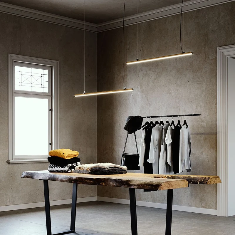 Fabbian Freeline LED-Hängeleuchte Long 300cm