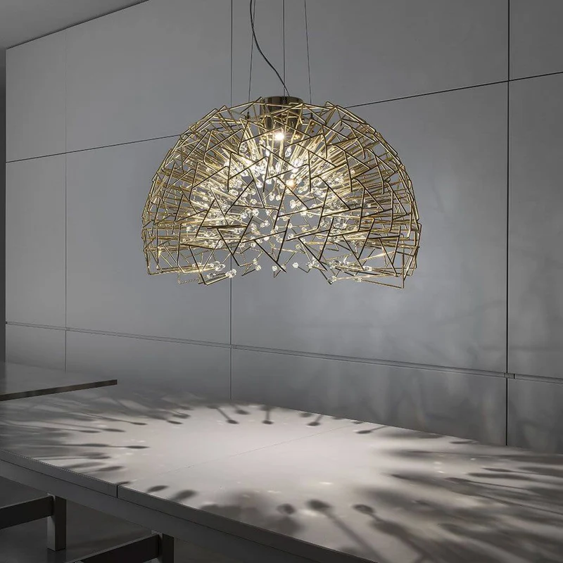 Terzani Core Design-Hängelampe Halbrund Ø 70cm