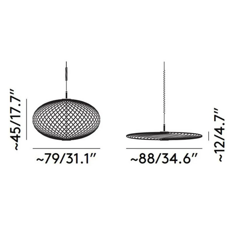 Tom Dixon Spring LED Hängelampe ausziehbar
