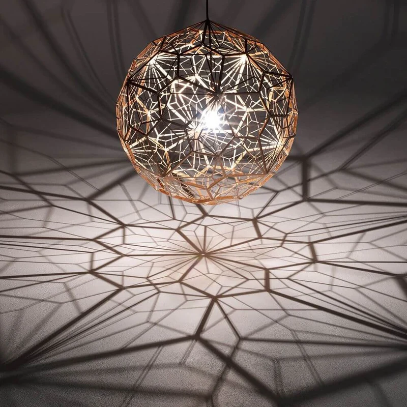 Tom Dixon Etch Web Effekt Pendelleuchte Ø 60cm