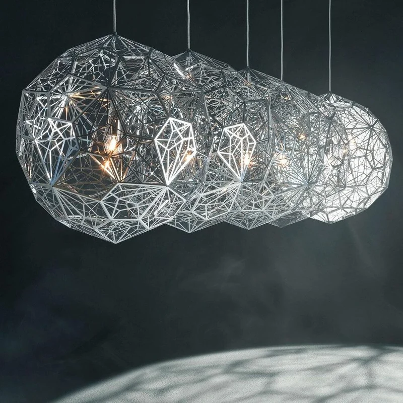 Tom Dixon Etch Web Effekt Pendelleuchte Ø 60cm