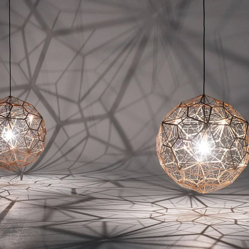Tom Dixon Etch Web Effekt Pendelleuchte Ø 60cm
