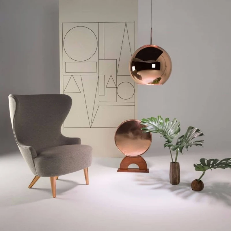 Tom Dixon Copper Round Pendelleuchte Kugel