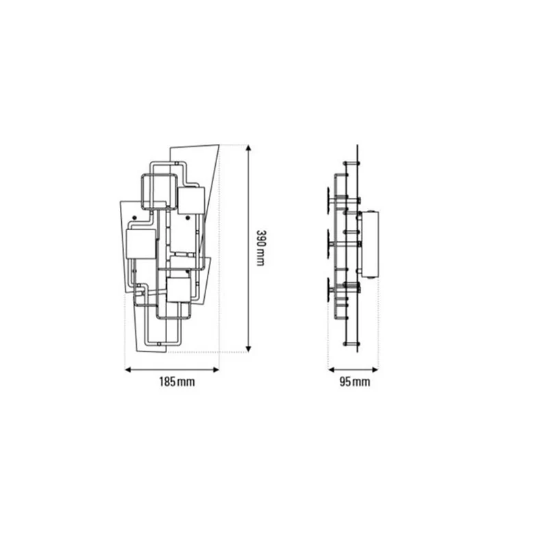 DCWéditions Map 2 Wandleuchte geometrisch