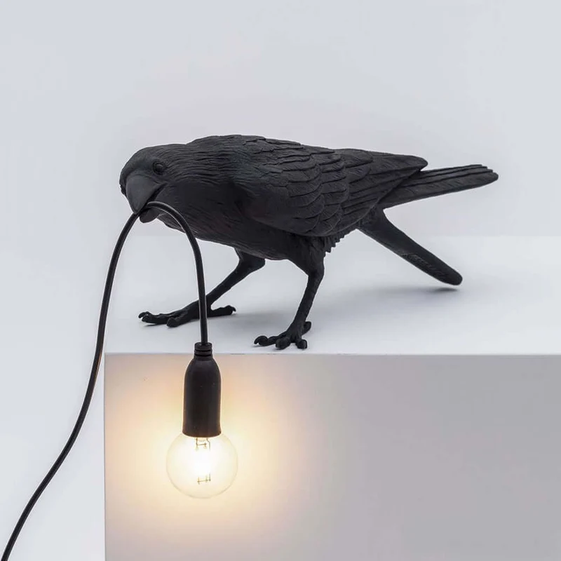 Seletti Bird Außen-Tischleuchte gebeugt