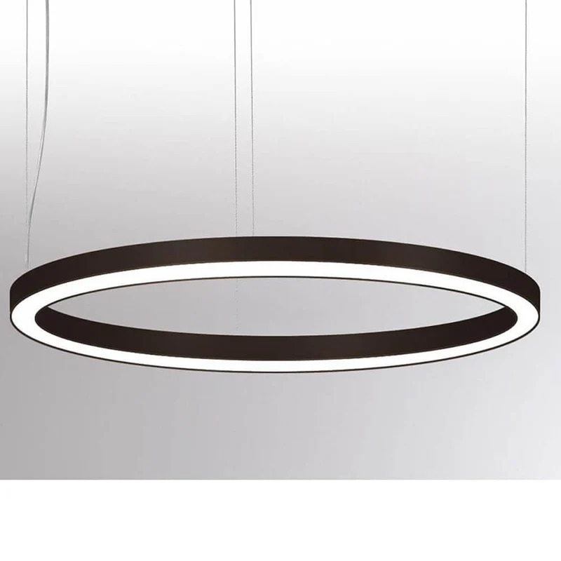 Rinq LED Ring-Hängelampe Ø 90cm Schwarz DALI Dimmbar