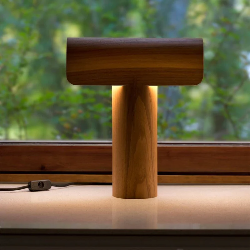 Tischleuchte Teelo 8020 aus Holz 38cm