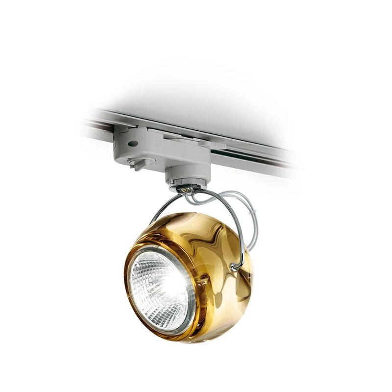 Fabbian Beluga Schienen-Deckenlampe Ø 9cm
