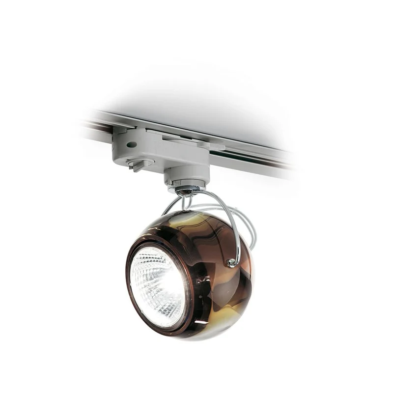 Fabbian Beluga Schienen-Deckenlampe Ø 9cm