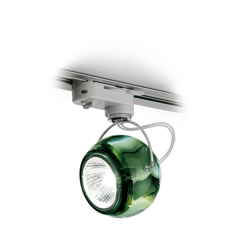 Fabbian Beluga Schienen-Deckenlampe Ø 9cm