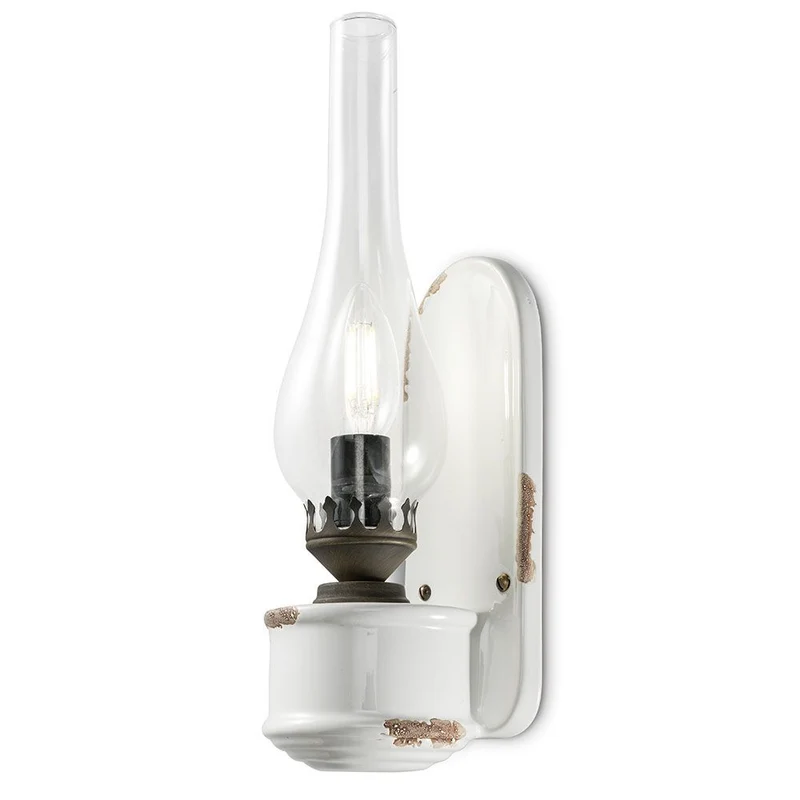 Ferroluce Vintage Keramikwandleuchte