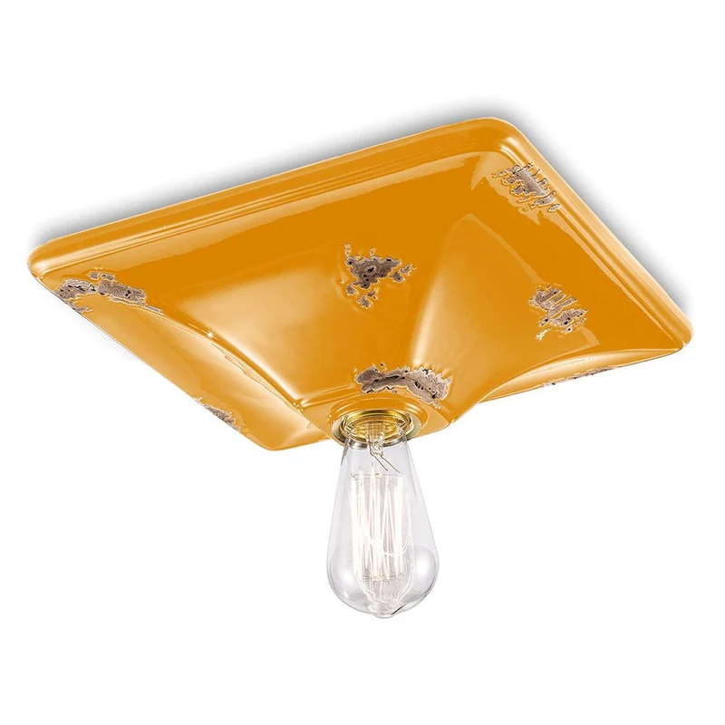 Ferroluce Keramik-Deckenleuchte Vintage 10cm