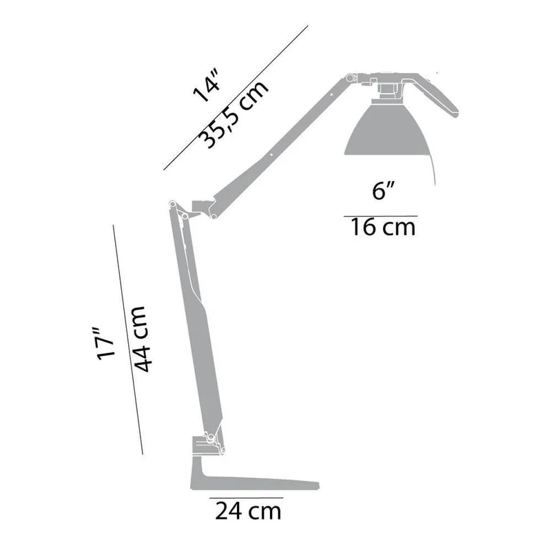 Luceplan Fortebraccio Tisch- & Wandlampe (Körper)