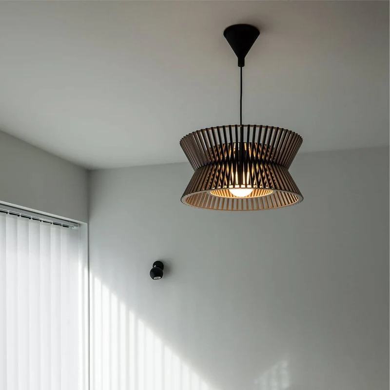 Pendelleuchte Kontro 6000 aus Holz Ø 45cm