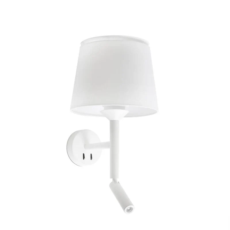 Savoy Wandleuchte mit LED Lesearm (ohne Schirm)