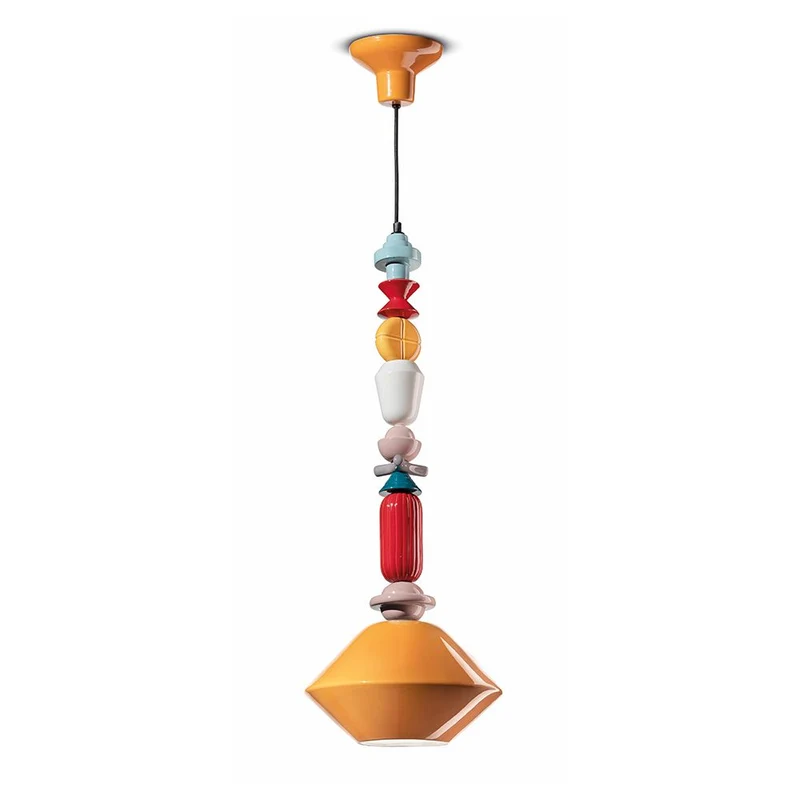Ferroluce Lariat Hängeleuchte aus Keramik 87cm