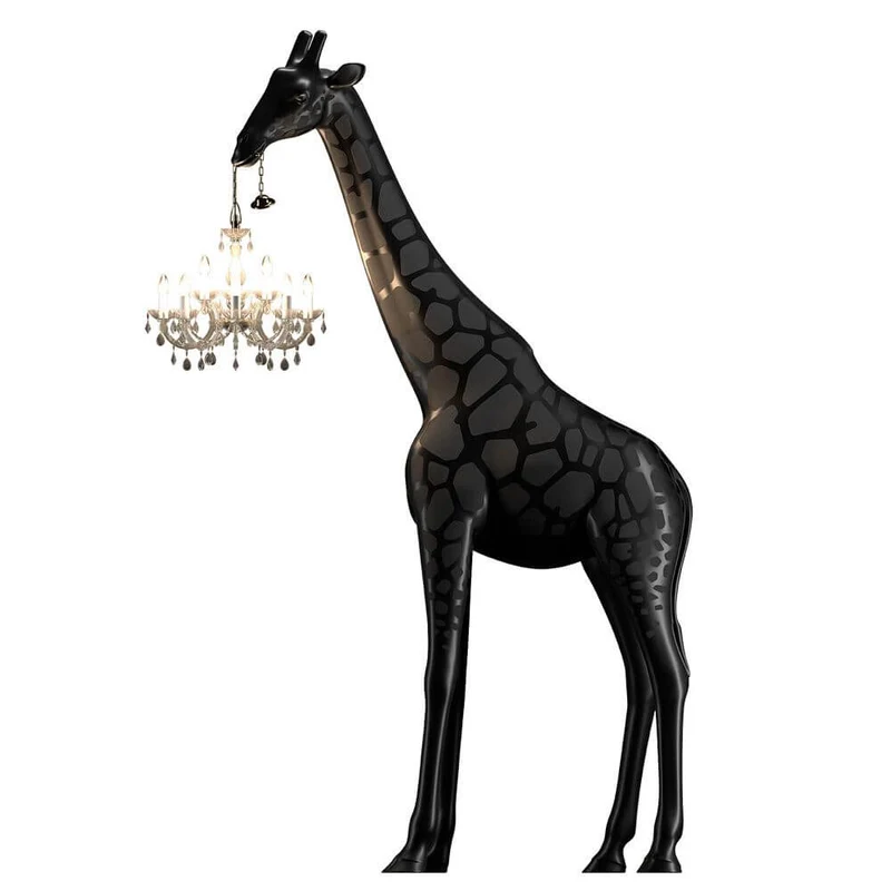 Giraffe in Love Stehleuchte 400cm Lebensgroß