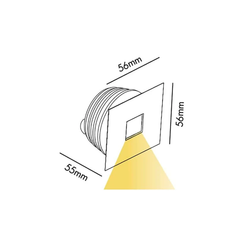 LED Downlight Signal IP65 3W 3000K Dimmbar Grau