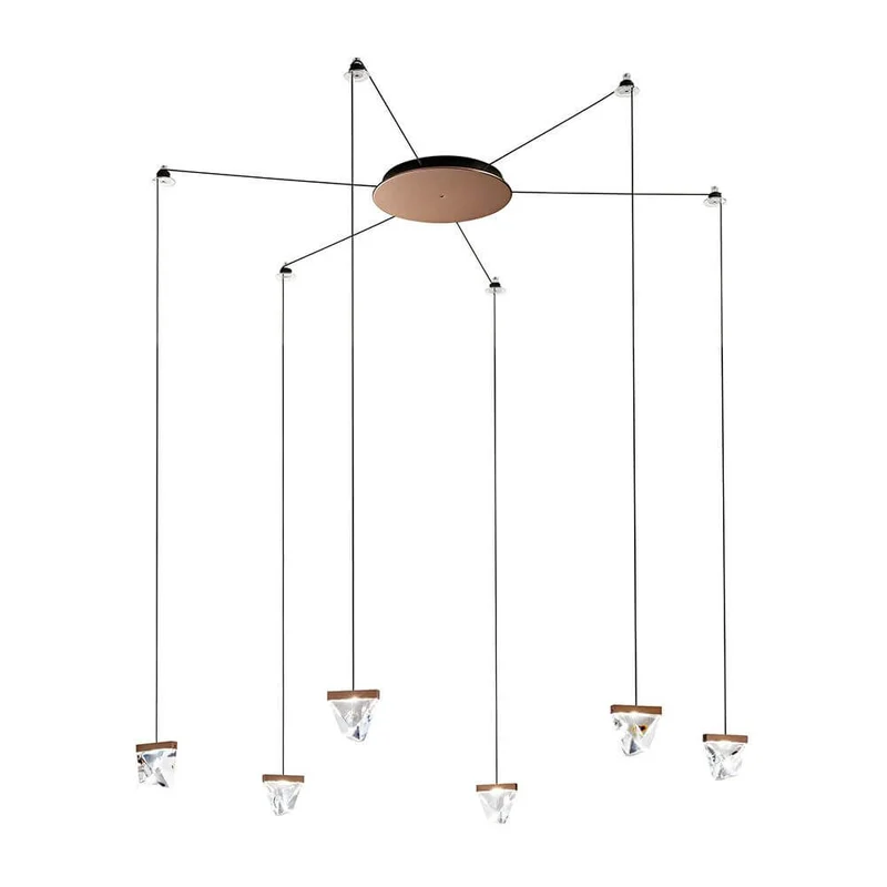 Fabbian Tripla LED-Hängelampe 9-flammig
