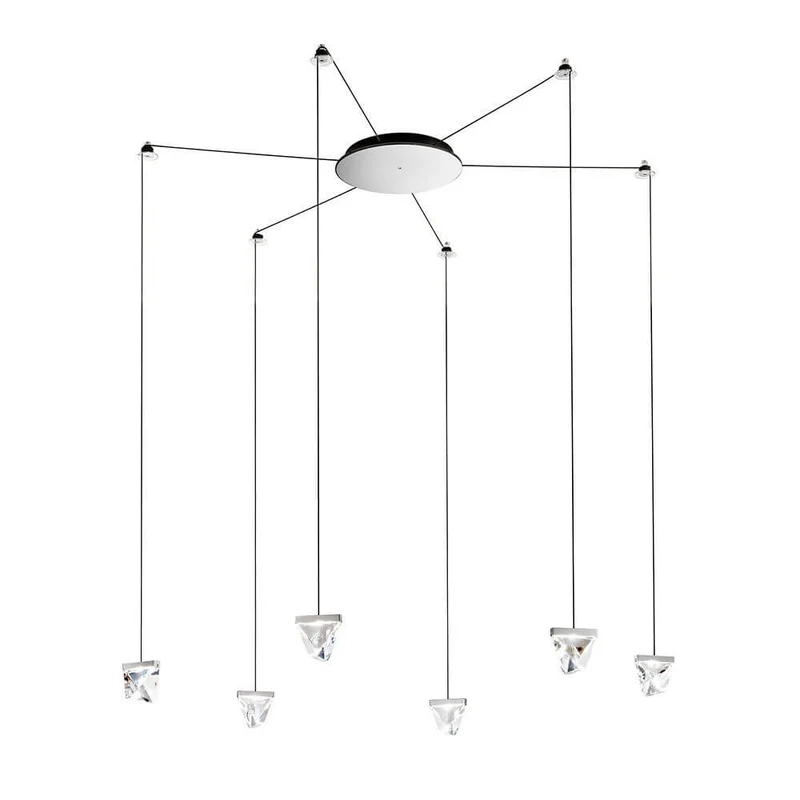 Fabbian Tripla LED-Hängelampe 9-flammig