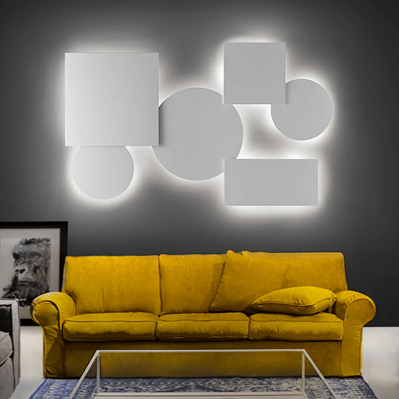 Lodes Puzzle Mega Square 80cm Wand- & Deckenlampe Weiß