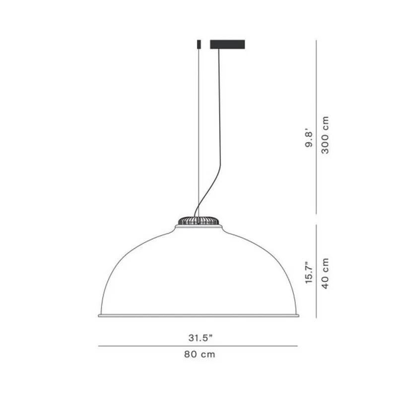 Luceplan Farel Diffusor Ø 80cm Akustikschirm