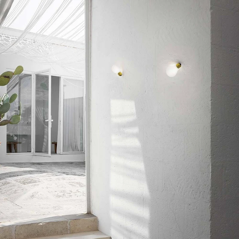 Slamp Einbau-Wandlampe Glühbirne Idea Applique Weiß