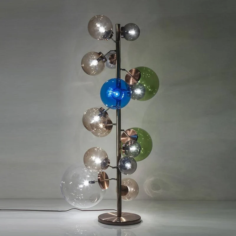 Kugel-Stehleuchte Balloon Colore 160cm