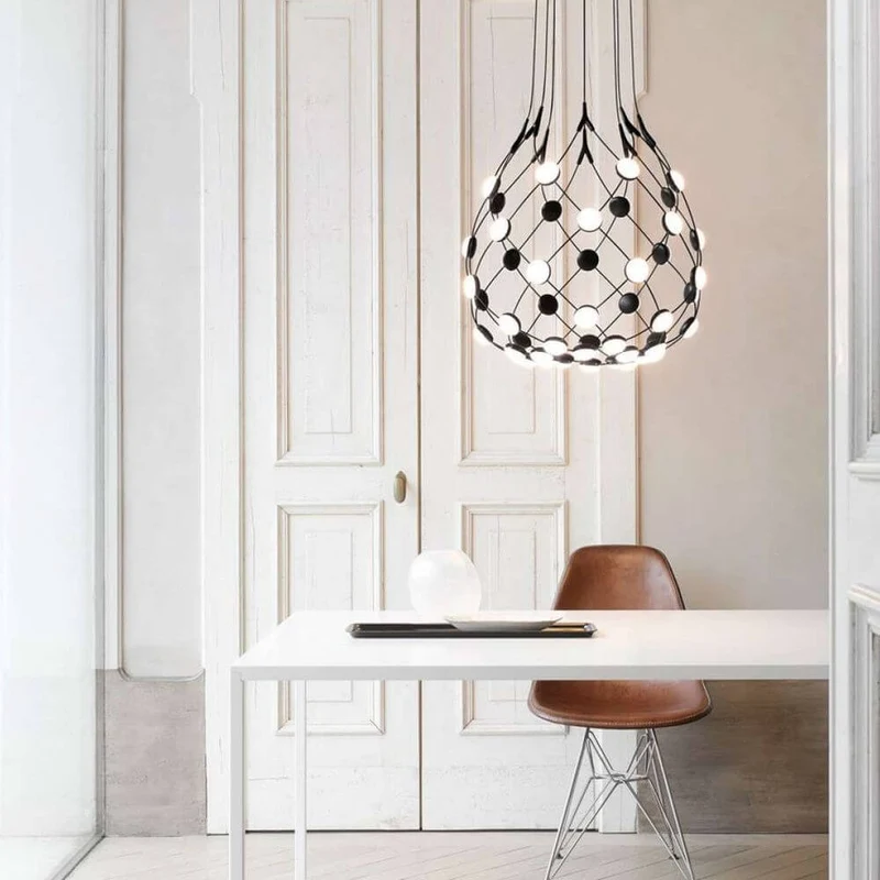 Luceplan LED Hängeleuchte Mesh Ø 55cm, max. 500cm