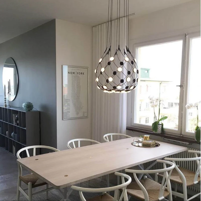 Luceplan LED Hängeleuchte Mesh Ø 55cm, max. 500cm
