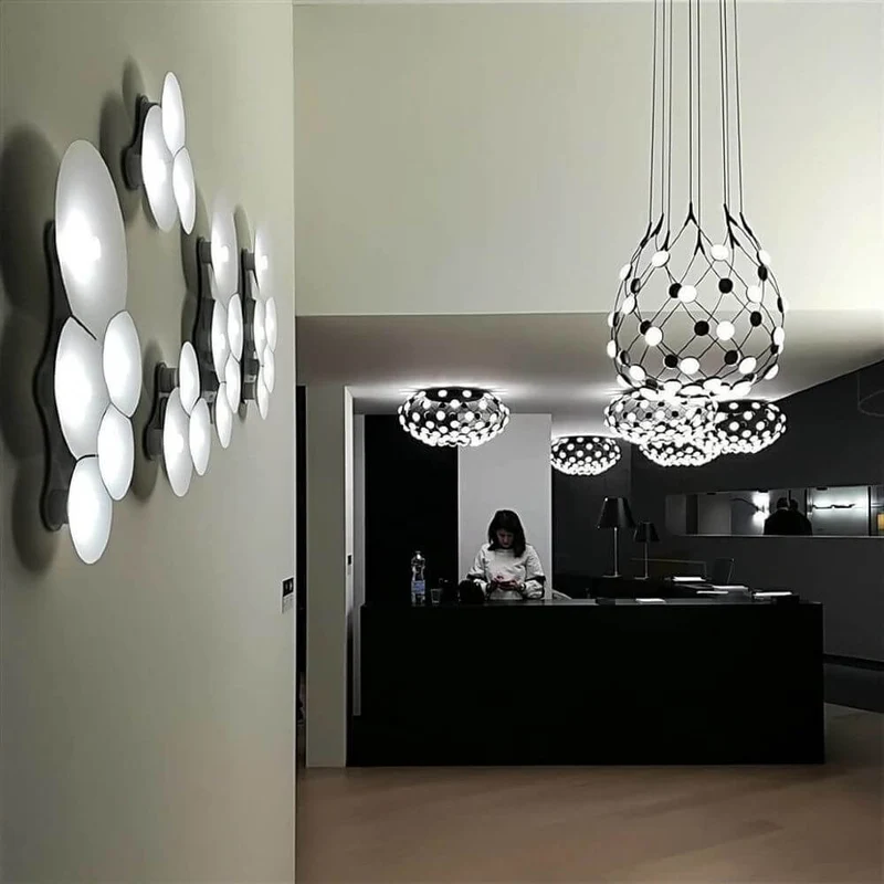 Luceplan LED Hängelampe Mesh Ø 55cm, max. 100cm