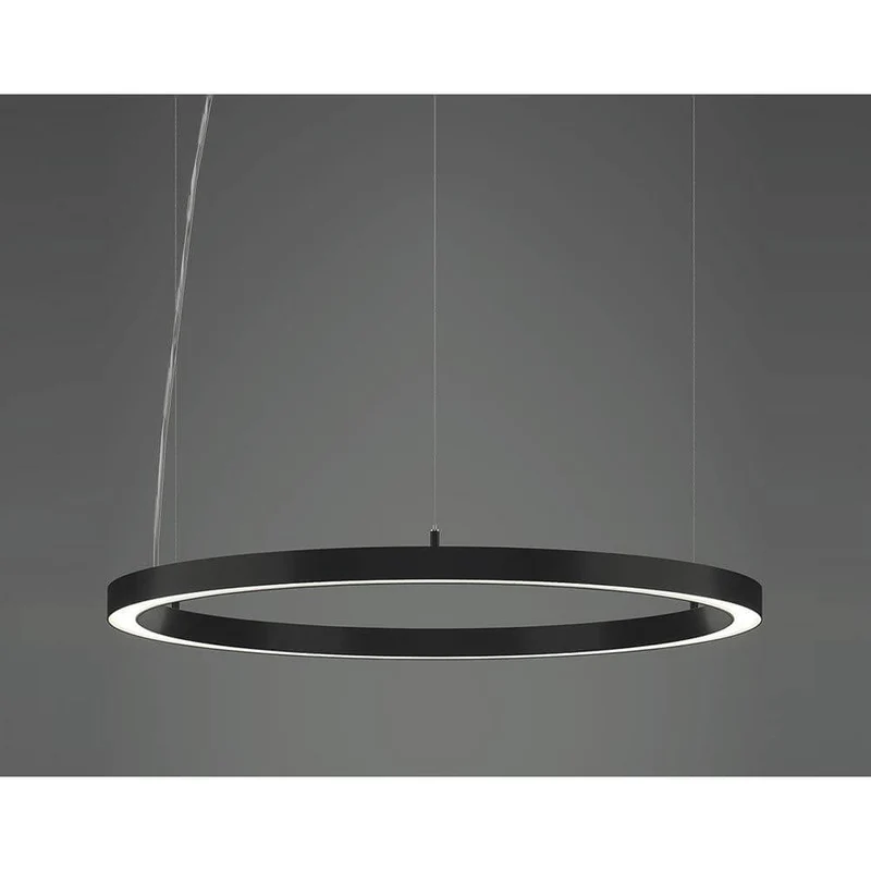 Rinq LED-Hängelampe Ring Ø 150cm Schwarz direkt & indirekt