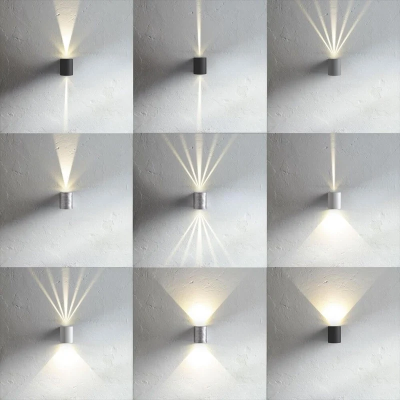 LED Außen-Wandlampe Canto Kubi 2 IP44 Grau