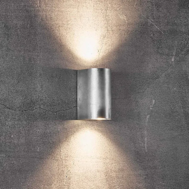 Außen-Wandlampe Canto Maxi 2 IP44 Verzinkt