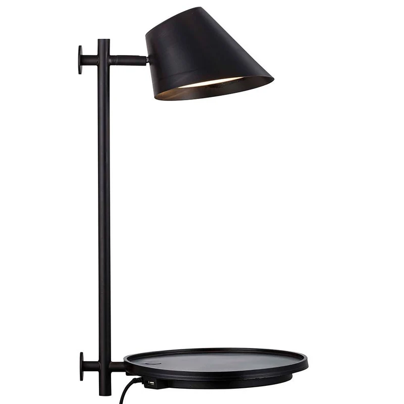 LED Wandleuchte Stay mit USB Schwarz