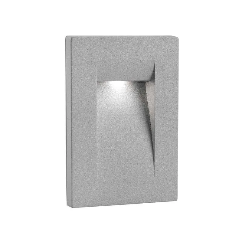 LED Wand-Außeneinbauleuchte HORUS-2 3000K IP65 Grau