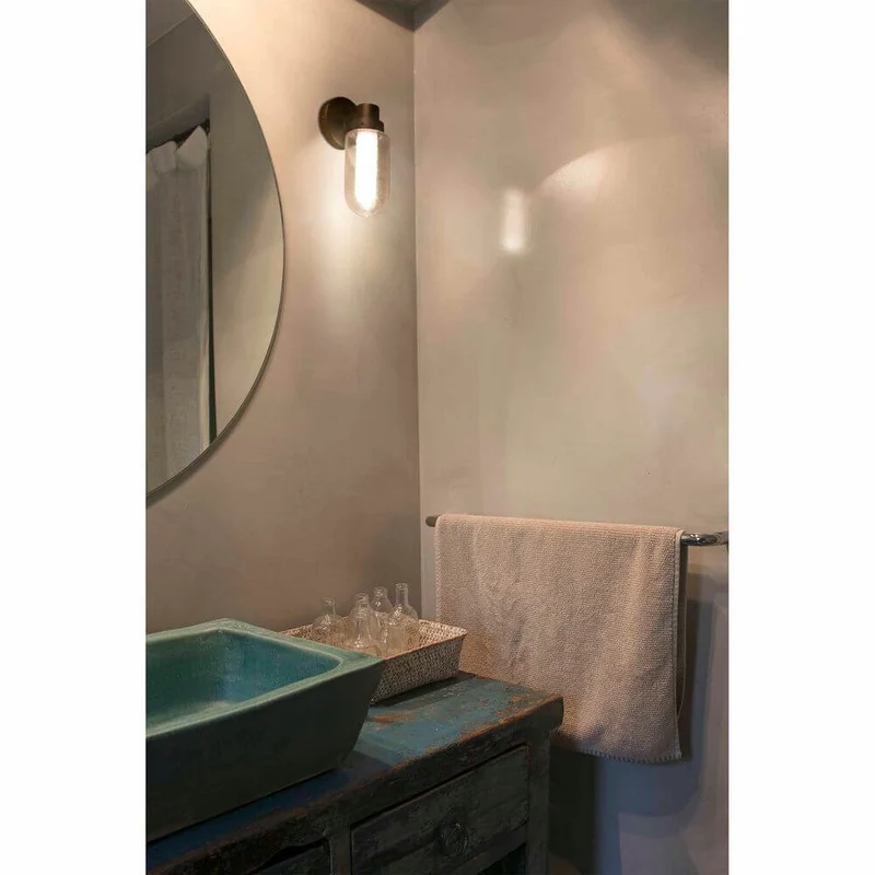 LED Wandleuchte BRUME 3W 2700K IP44 Bronze