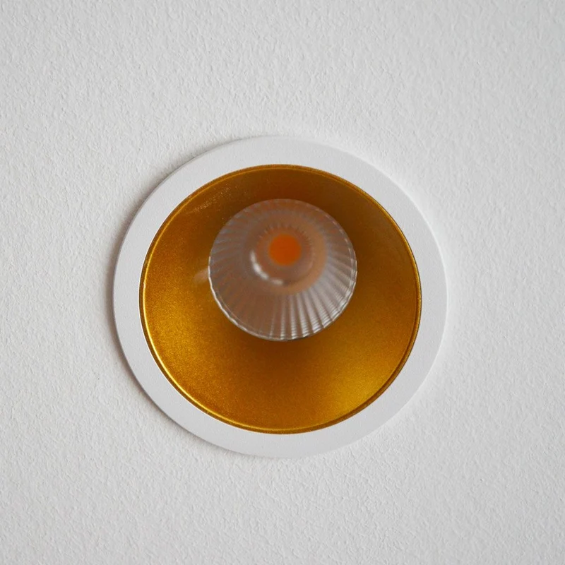 LED Einbaustrahler Game Round Weiß, Gold