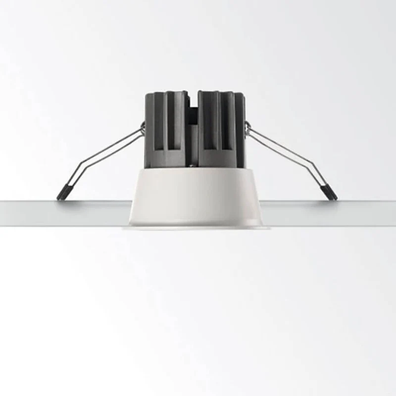 LED Einbaulampe Game Round Schwarz, Weiß