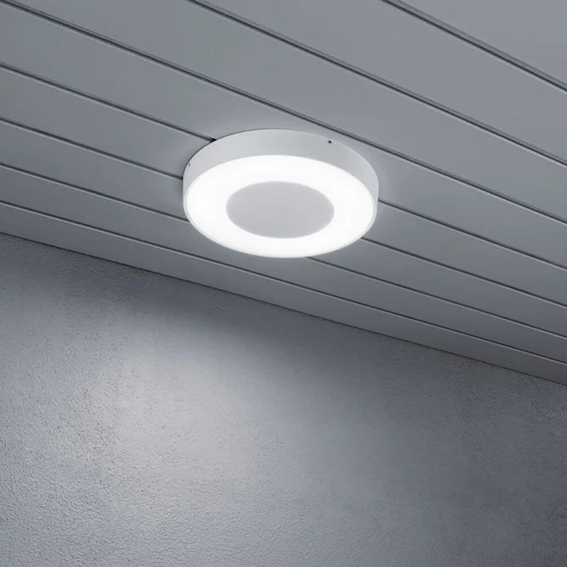 Carrara LED Außenwand- & Deckenlampe Ø 27cm CCT Weiß