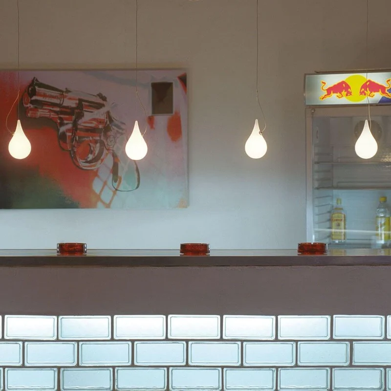 Drop-2XS LED Einbau-Pendelleuchte Liquid-Light Weiß