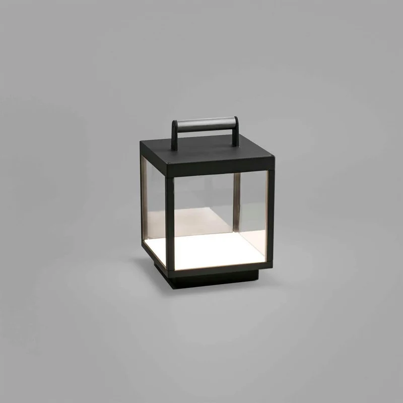 LED Akku Tisch- & Bodenlampe KERALA IP54 Dunkelgrau