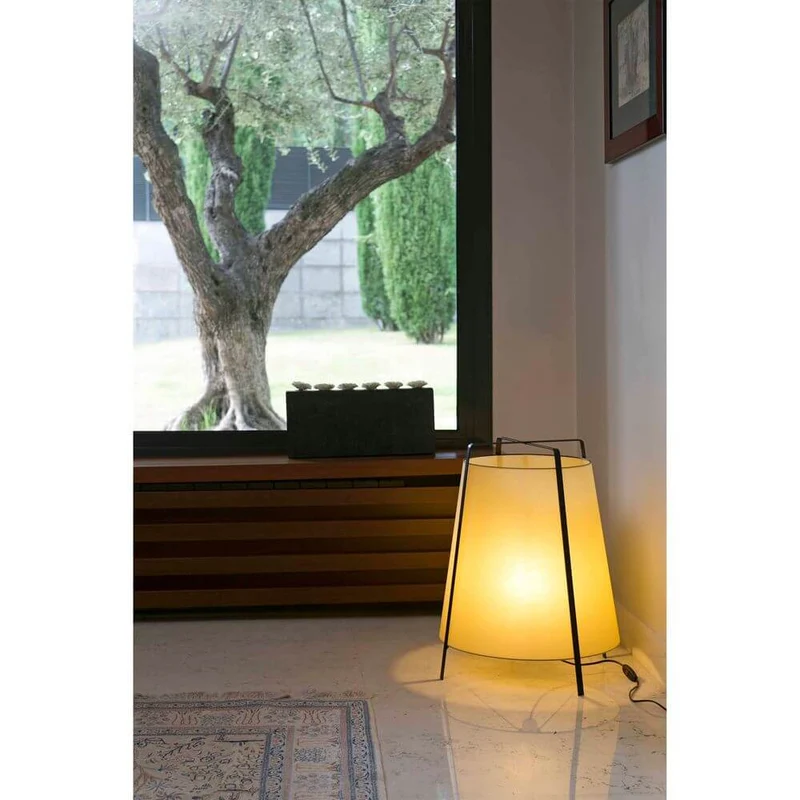 Tischlampe AKANE Schwarz, Beige