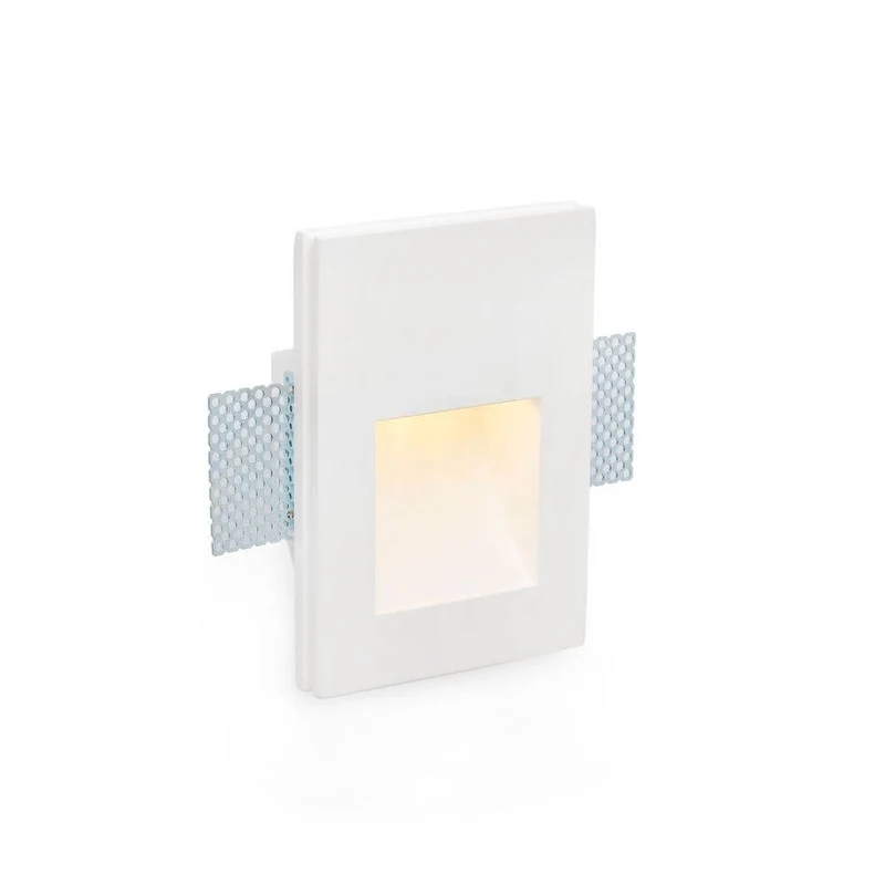 LED Wandeinbaulampe PLAS-3 1W 3000K Weiß